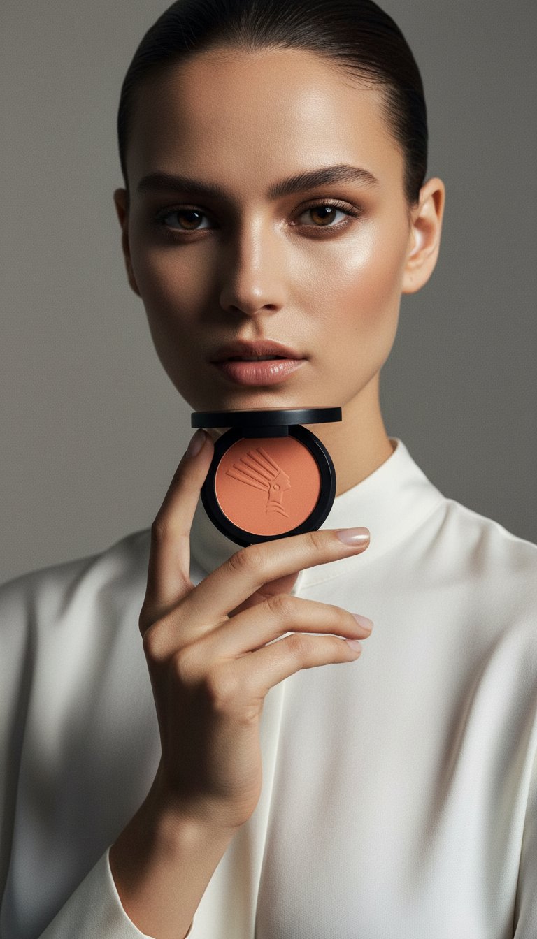 AI product shot of AFRICAN EARTH Compact Powder ORIGINAL