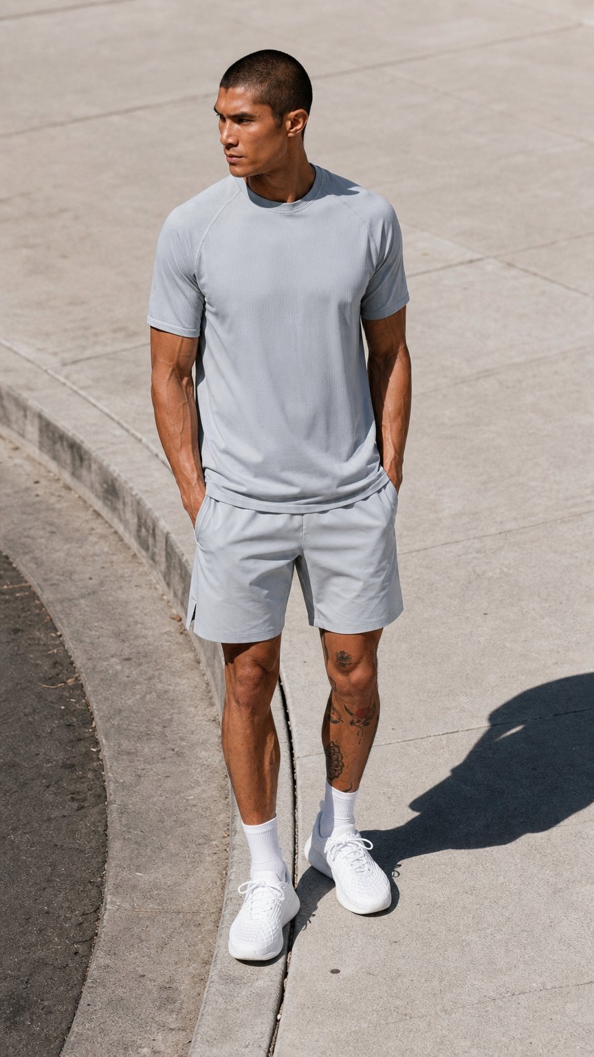 AI product shot of CORE SEAMLESS T-SHIRT