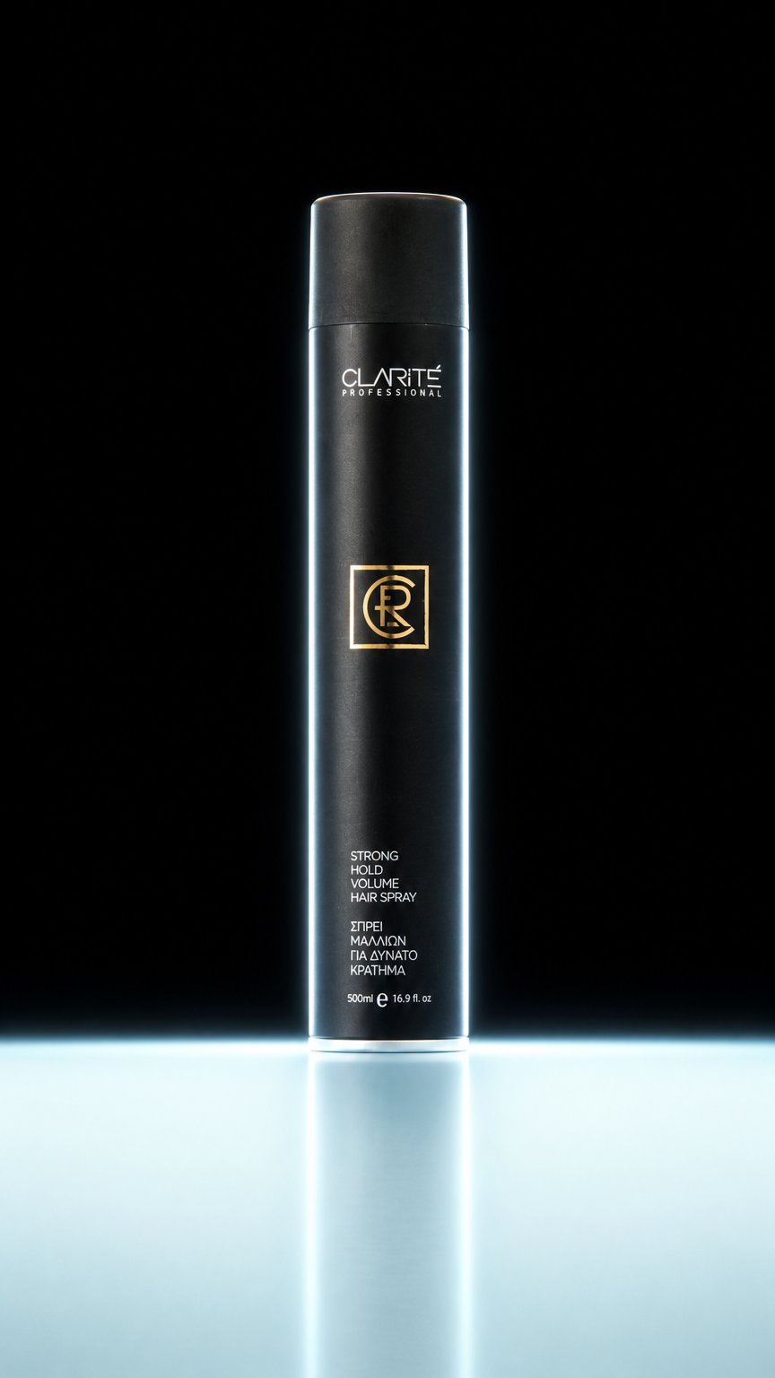 AI product shot of Strong Hold Volume Hair Spray
