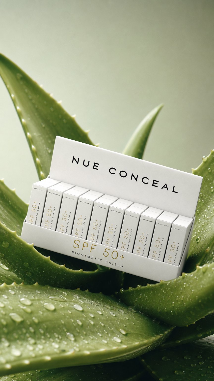 AI product shot of Mini SPF Biomimetic Shield (Box of 50 units x 10ml)