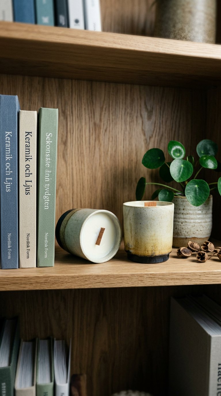 AI product shot of Paige's Prosecco & Berry Blush 10oz Candle