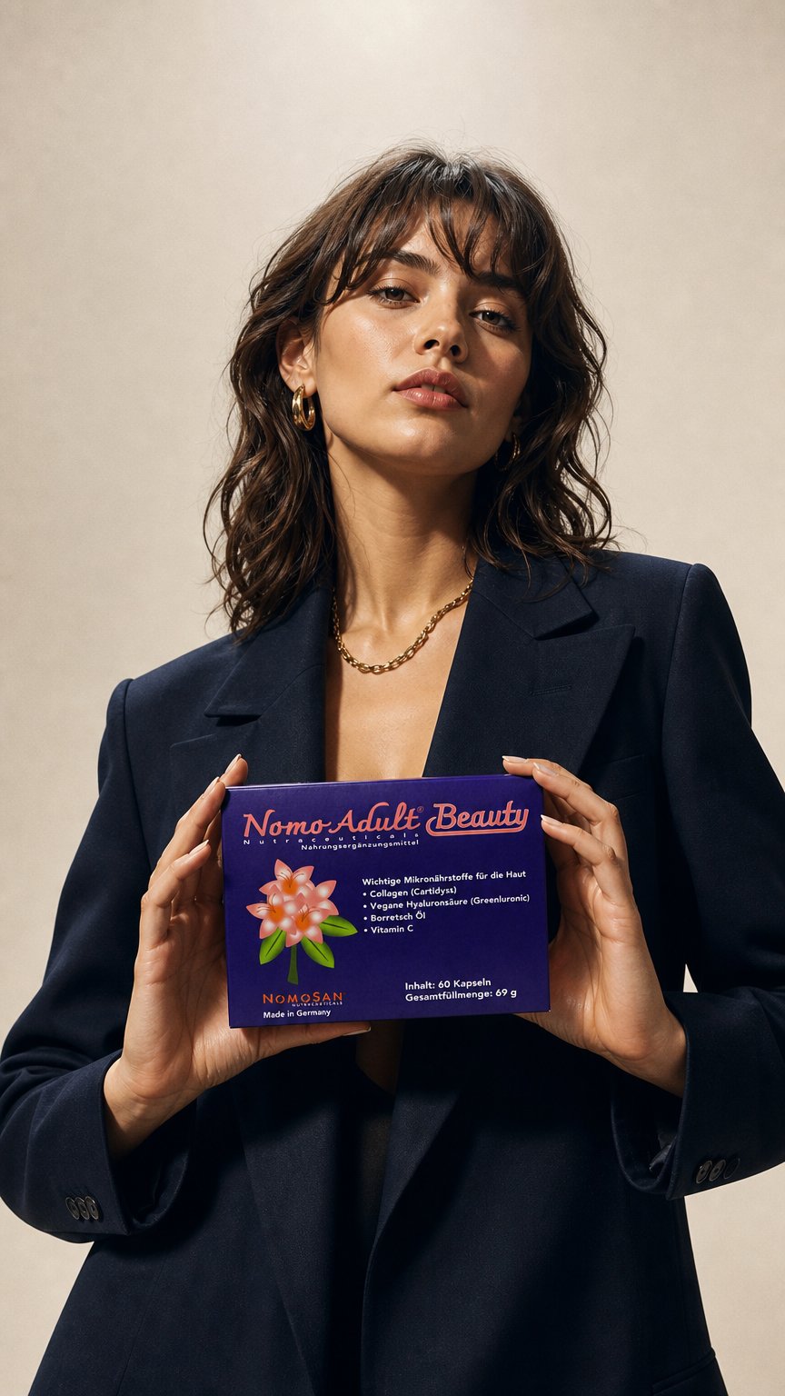 AI product shot of NOMOADULT® Beauty