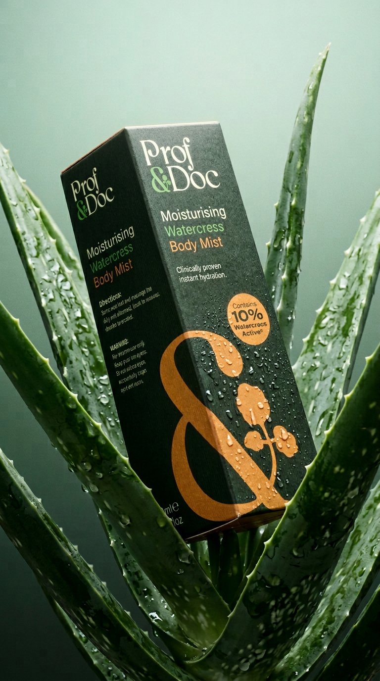 AI product shot of Moisturising Watercress Body Mist
