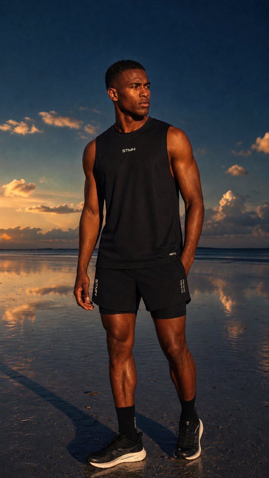 AI product shot of PRE-ORDER Canotta AERO Nero Uomo
