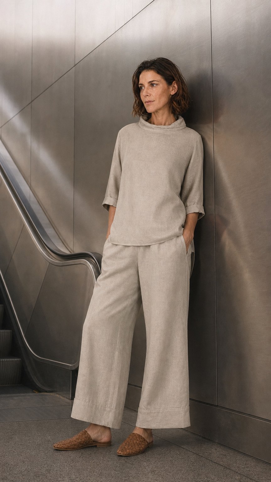 AI product shot of Kelsey Collective Women's Linen Clothing and Accessories