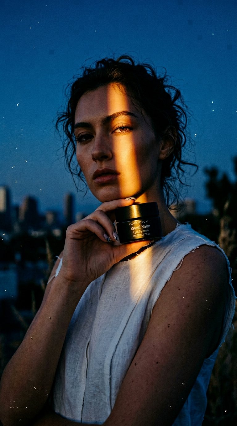 AI product shot of The Ritual Balm
