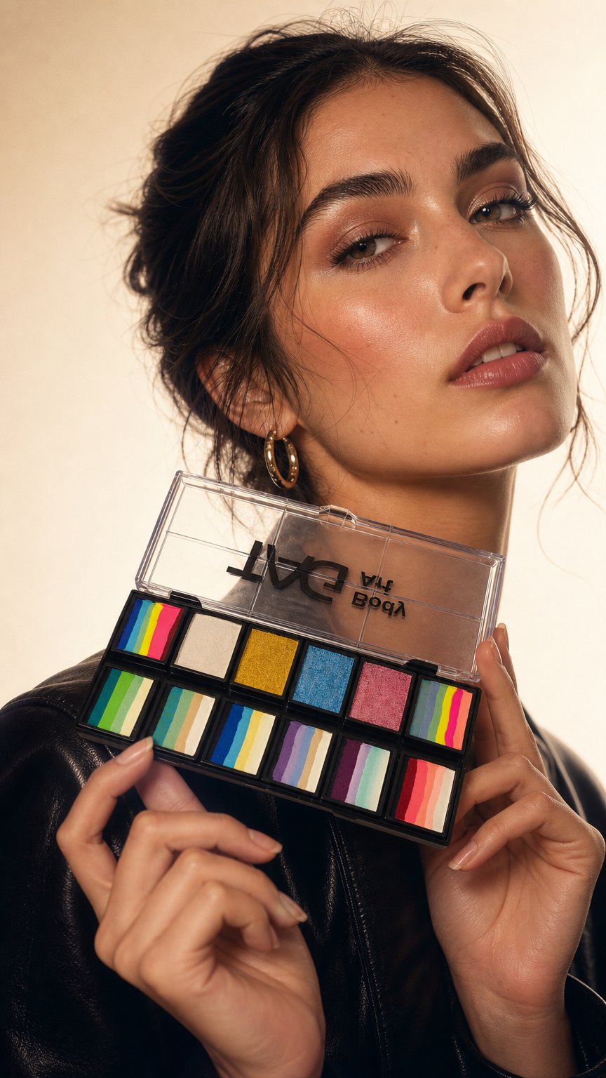 AI product shot of Rainbow Fairy Garden Palette