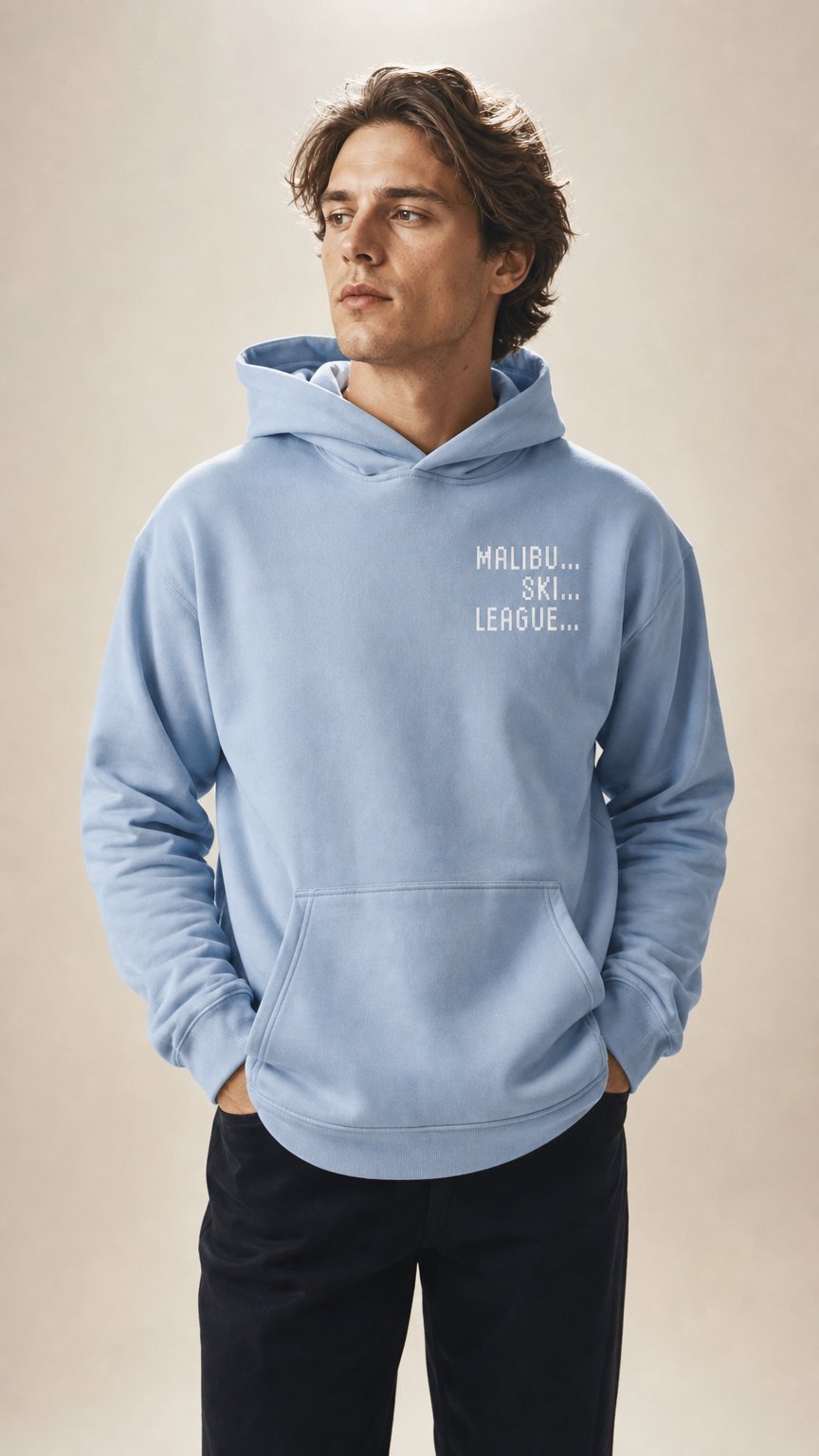 AI product shot of LIMTED EDITION "90's Snow Dial Up" Hoodie