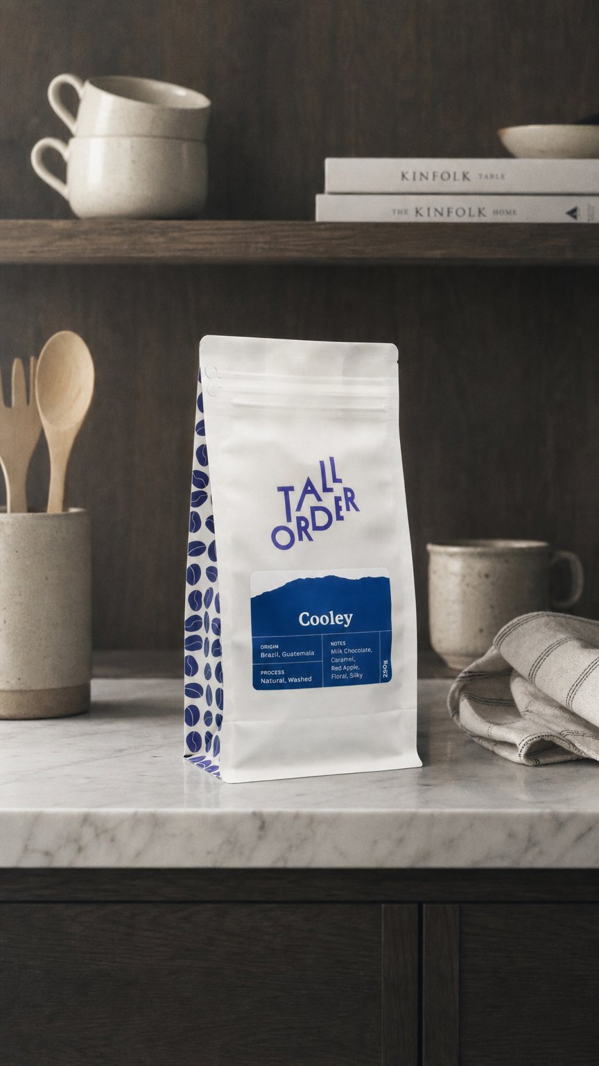 AI product shot of Tall Order Cooley Beans
