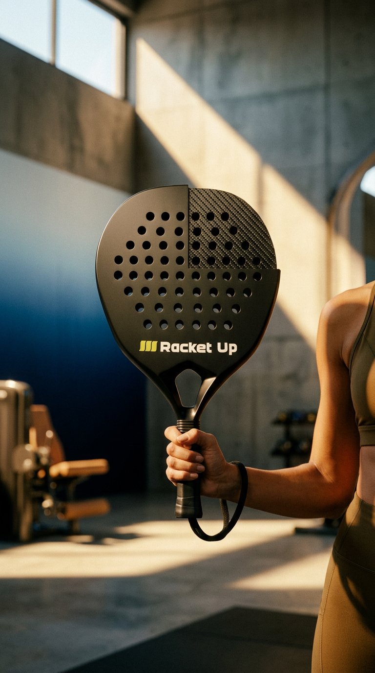 AI product shot of Custom Padel Racket
