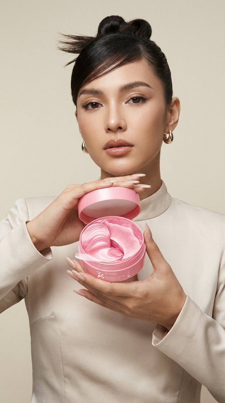 AI product shot of Brightening & Firming Eye Masks – 80 Patches for Dark Circles, Puffiness & Anti-Aging
