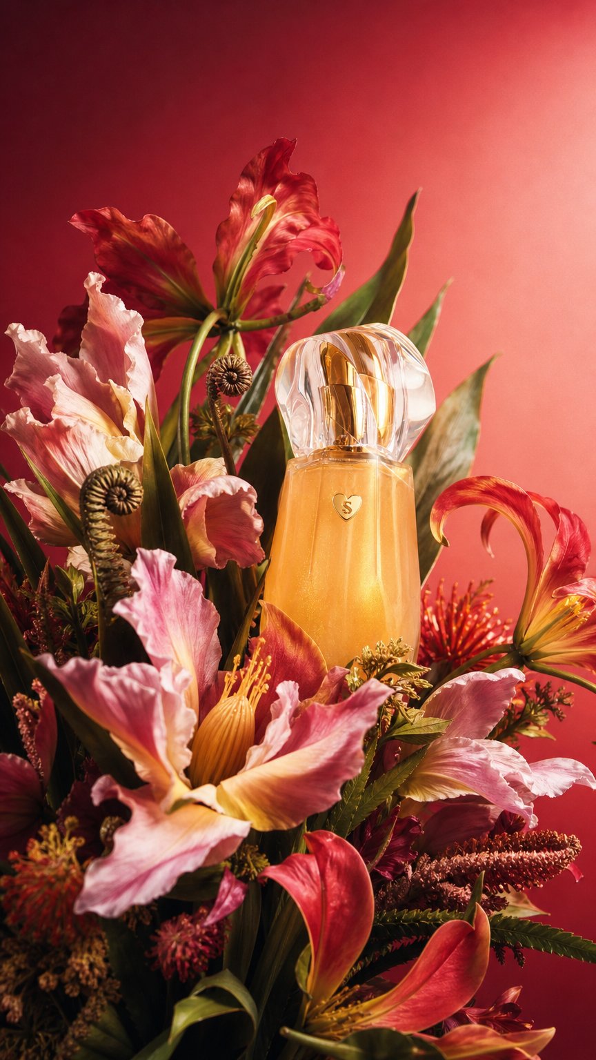 AI product shot of Silkie Glow Drops - Hair Perfume