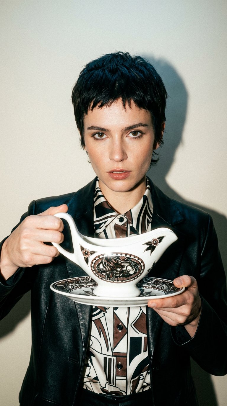 AI product shot of Gathering Gravy Boat and Dish Set