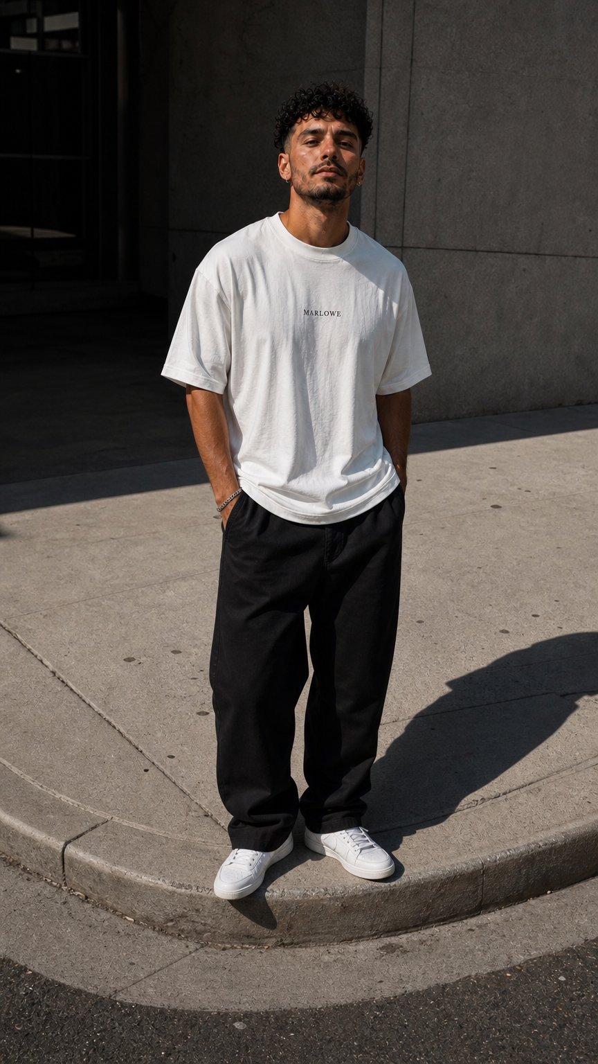 AI product shot of THE CORE TEE IVORY