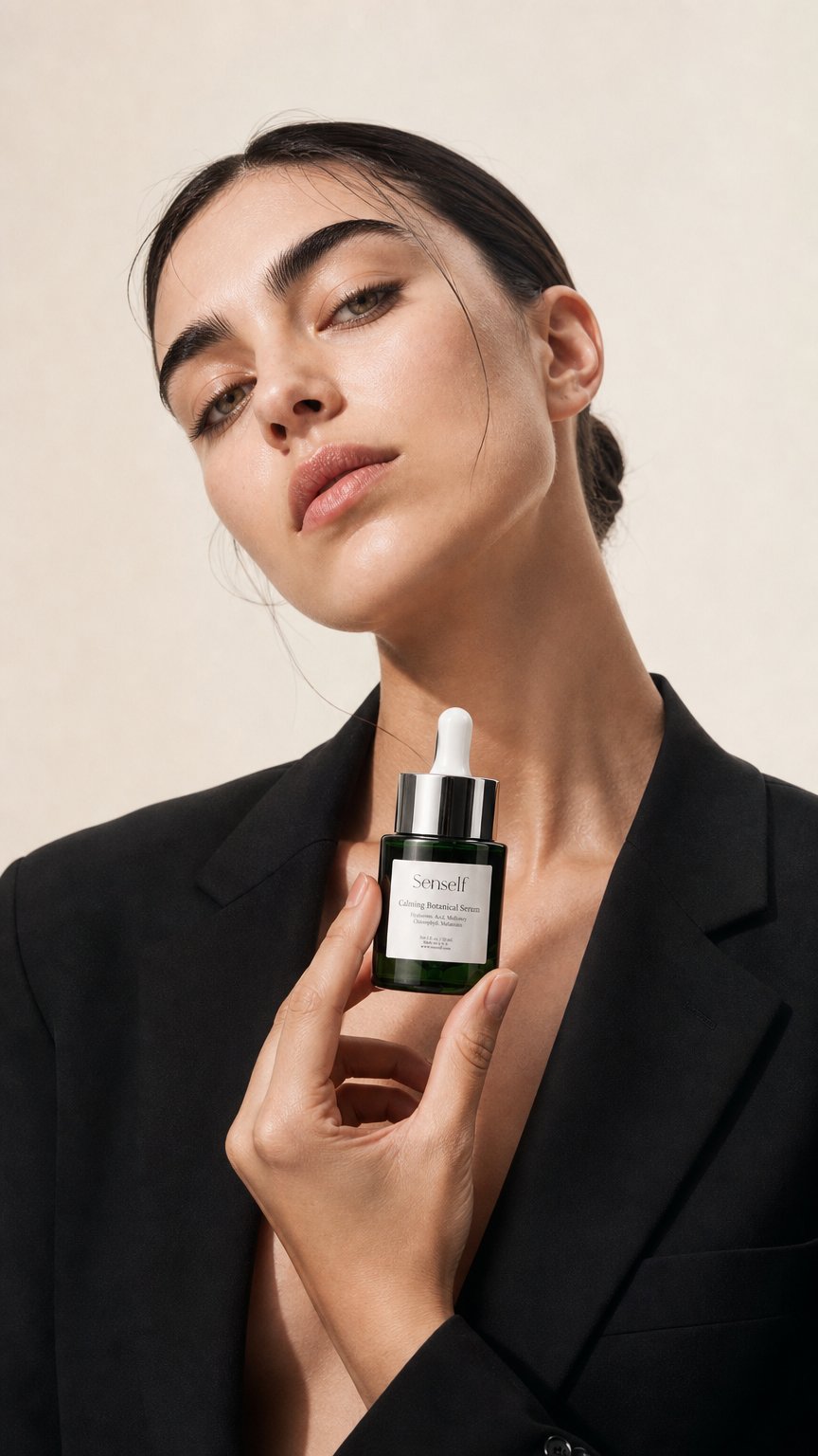 AI product shot of Calming Botanical Serum