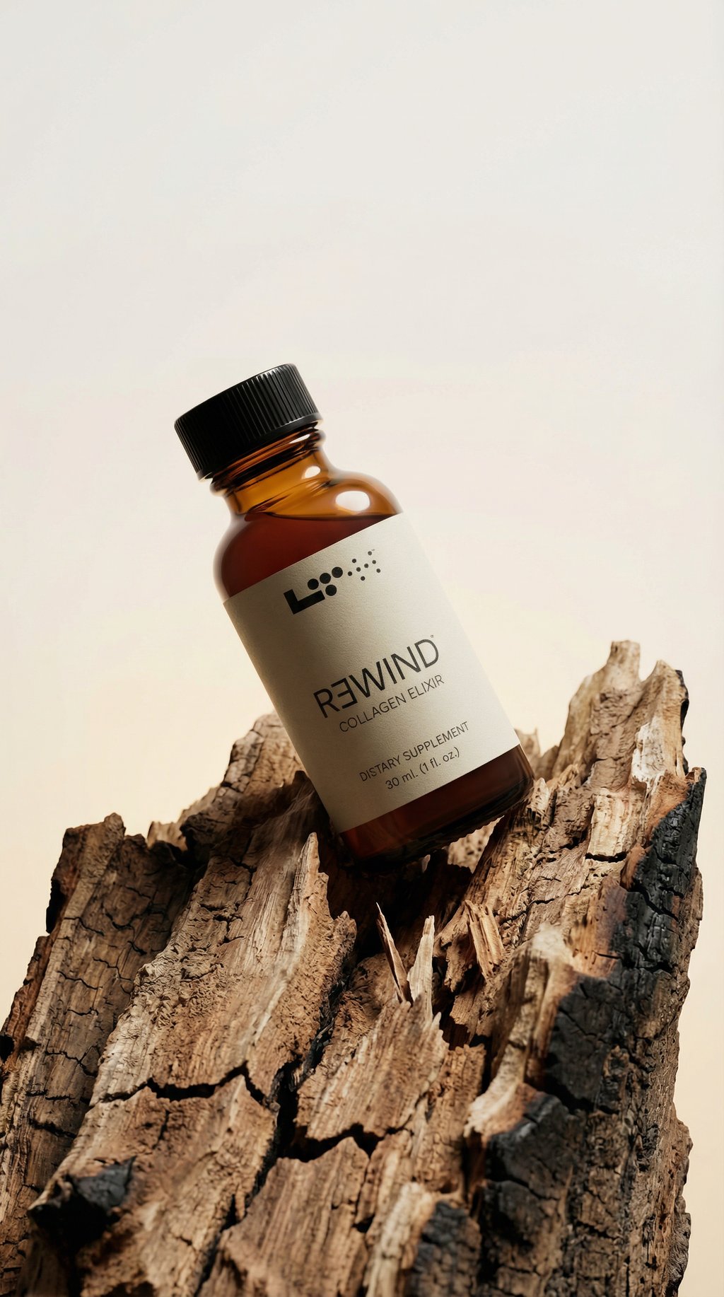 AI product shot of LTH Rewind Collagen Elixir - 15ct box