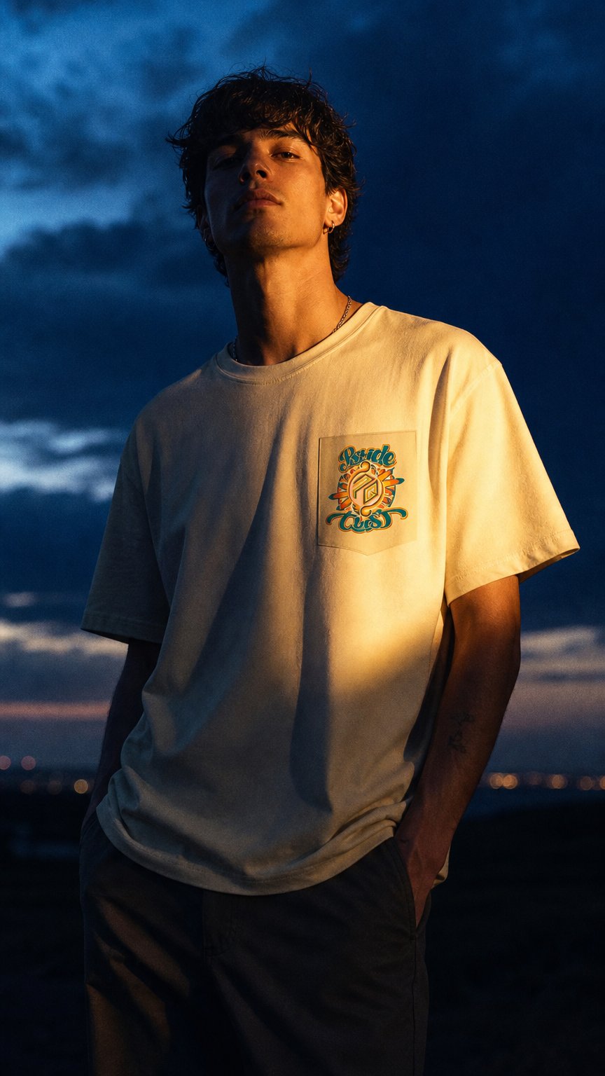 AI product shot of [PRE-ORDER] Retro Summer Psyde Quest T-Shirt