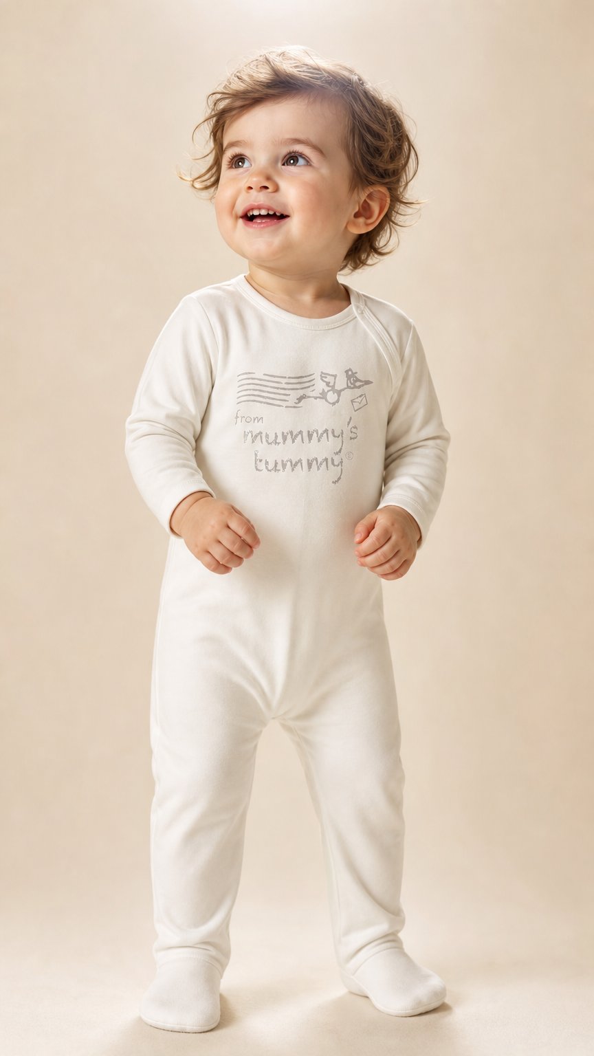 AI product shot of Mummy to be, Babygrow, Letter From The Bump
