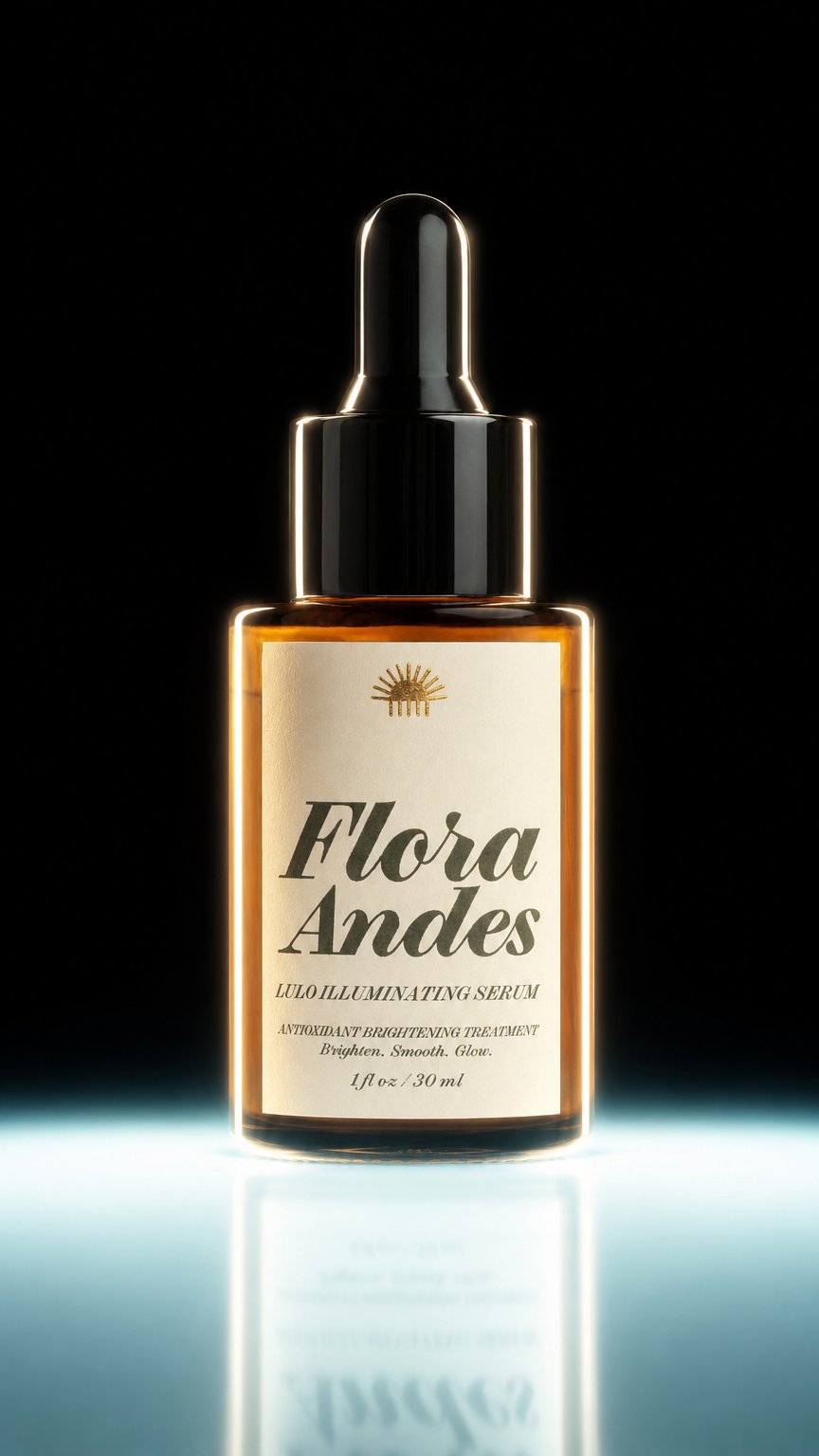 AI product shot of Lulo Illuminating Serum