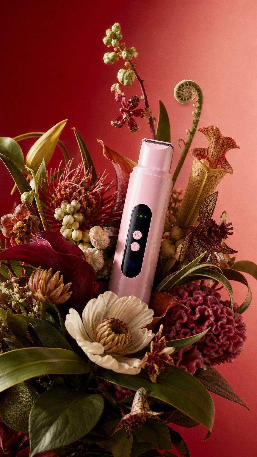 AI product shot of Smooth, Effortless Hair Removal — The Waterproof 2-in-1 Electric Shaver Designed for Women