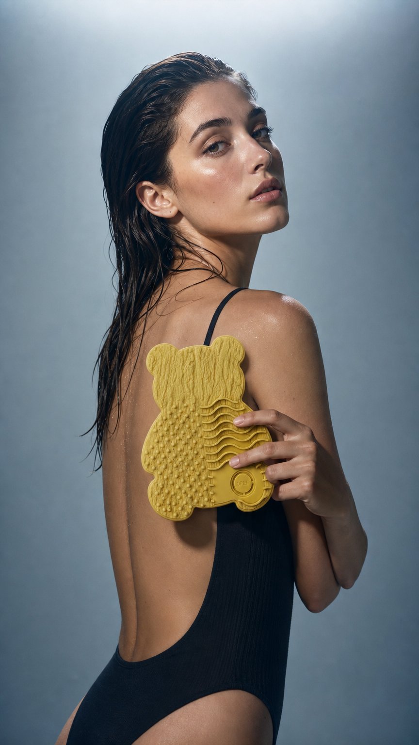 AI product shot of BareBack Scrubber