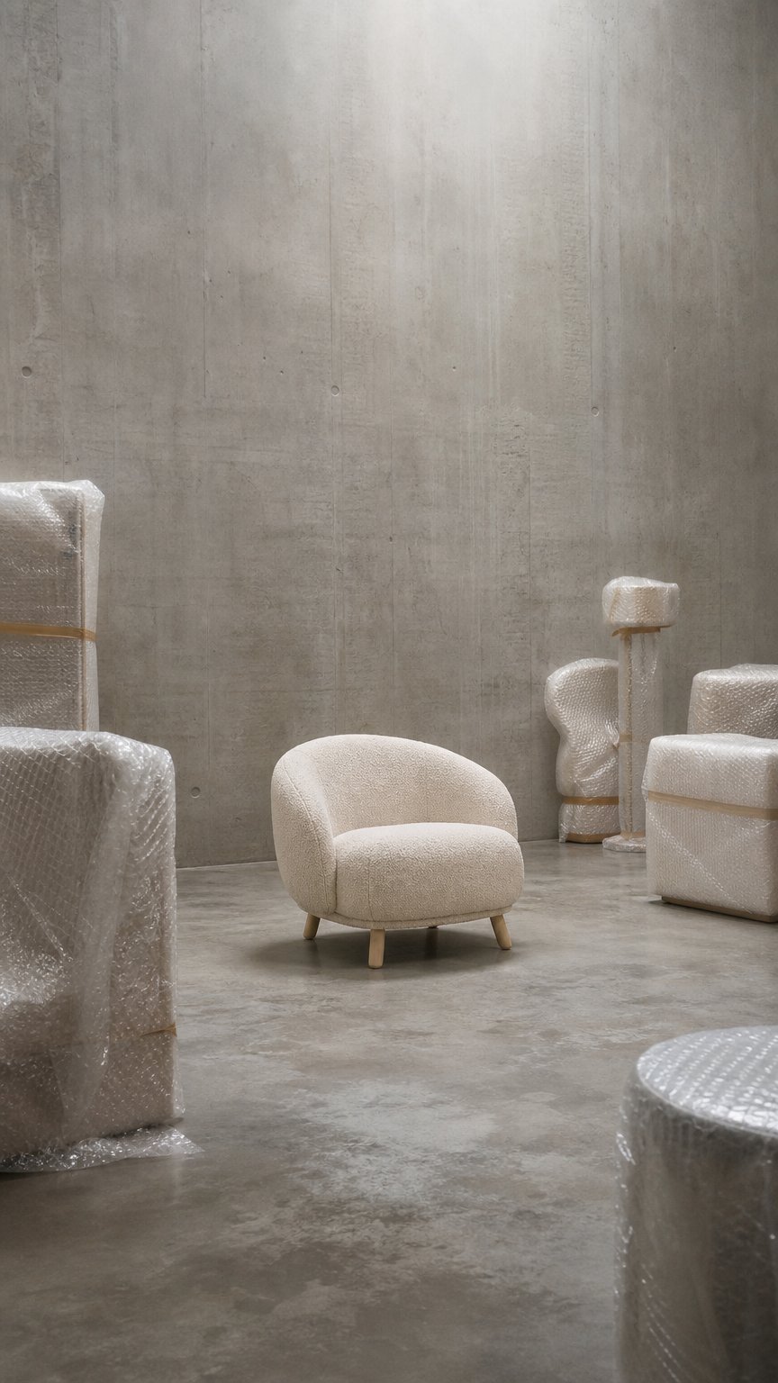 AI product shot of Homeroom Collection Carla fåtölj