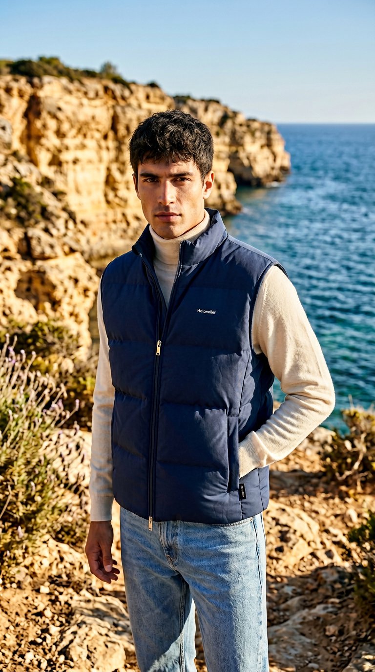 AI product shot of Daff Down Vest