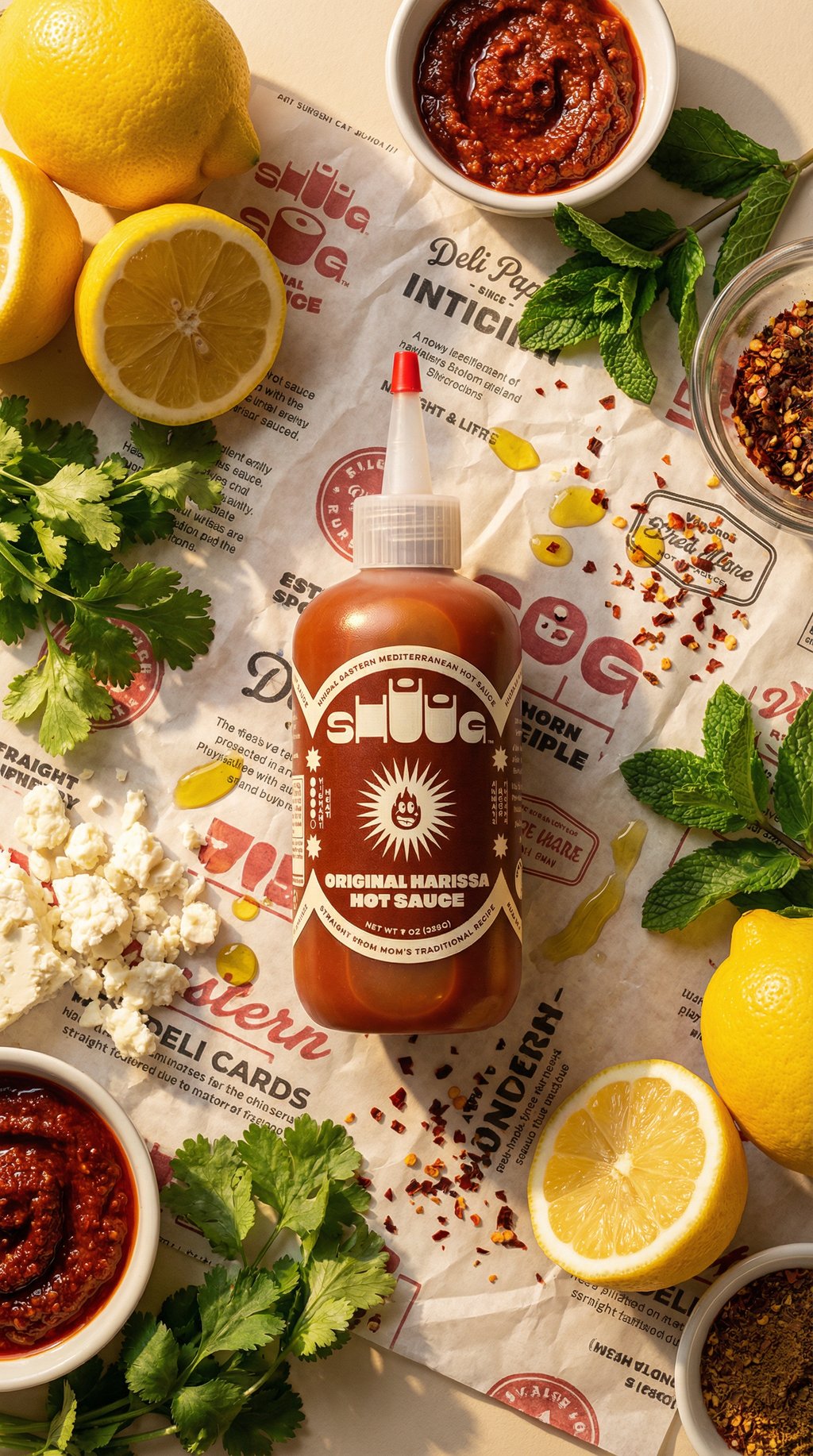 AI product shot of Original Harissa Hot Sauce
