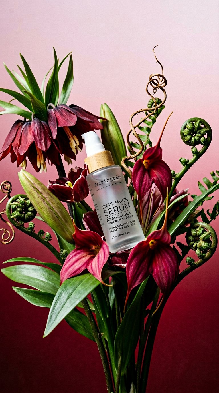 AI product shot of Snail Mucin Serum