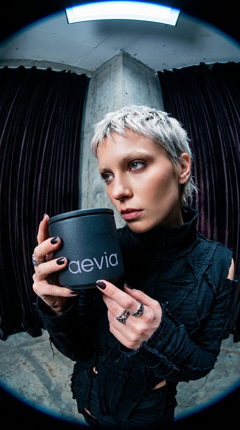 AI product shot of Aevia | Brand and Packaging Design