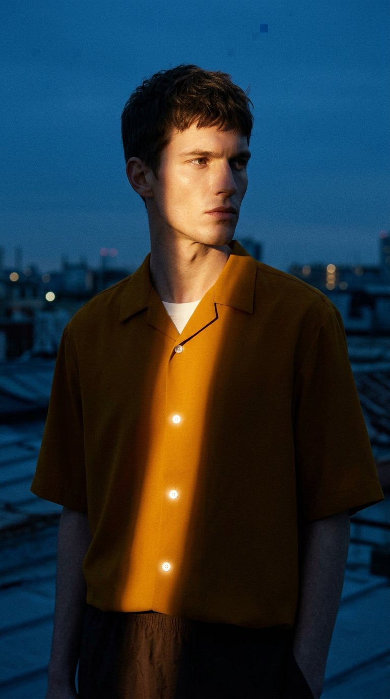 AI product shot of 男女通用 Dry Open Collar Shirt/HalfSlv 359039