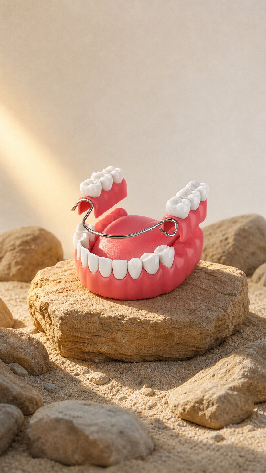 AI product shot of Removable Dentures