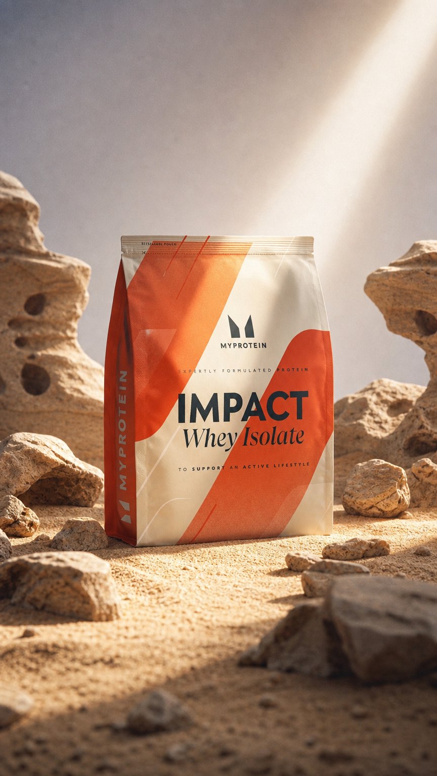 AI product shot of Impact ホエイ アイソレート