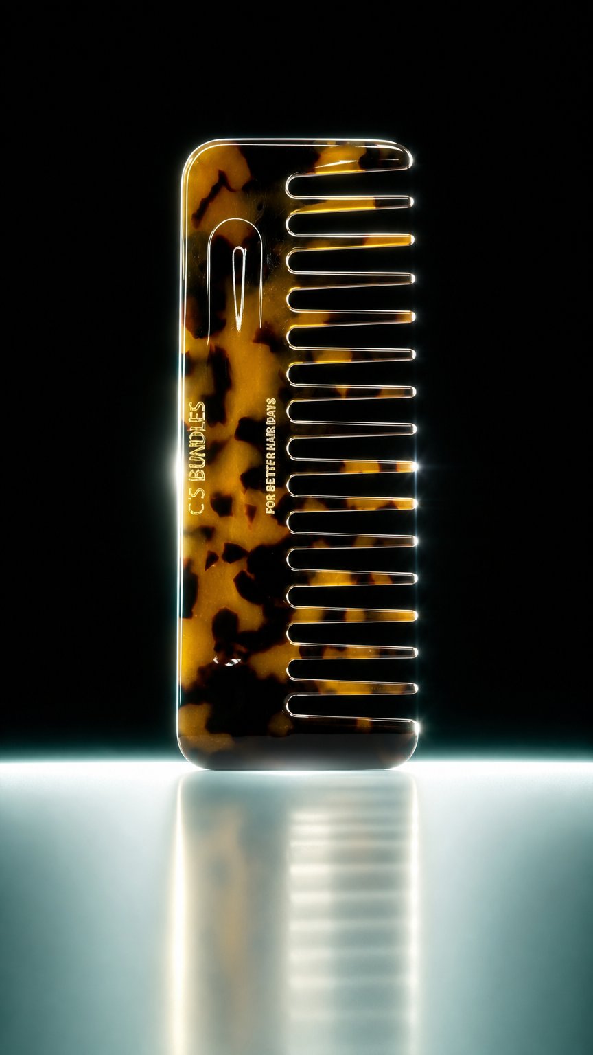 AI product shot of For Better Hair Days Mini Comb