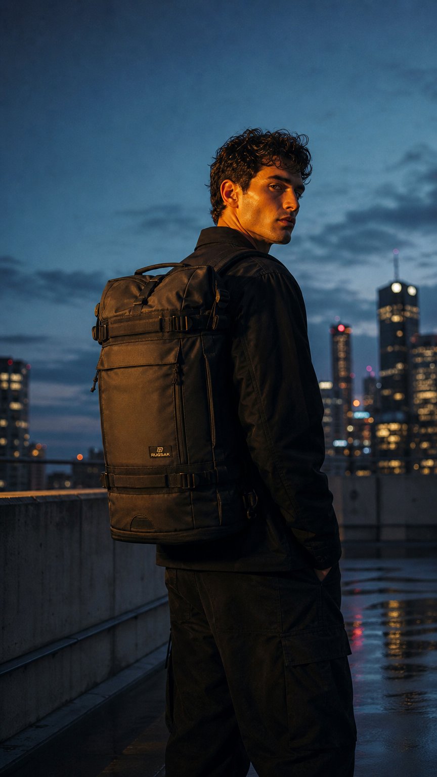 AI product shot of RUGSAK EXPLORER