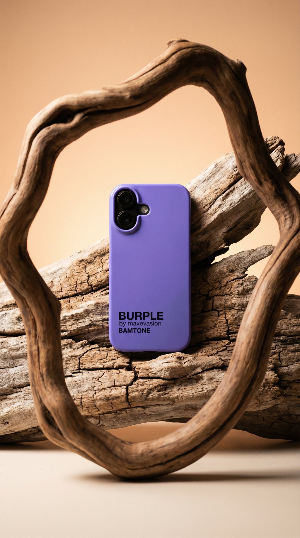 AI product shot of Burple iPhone Case