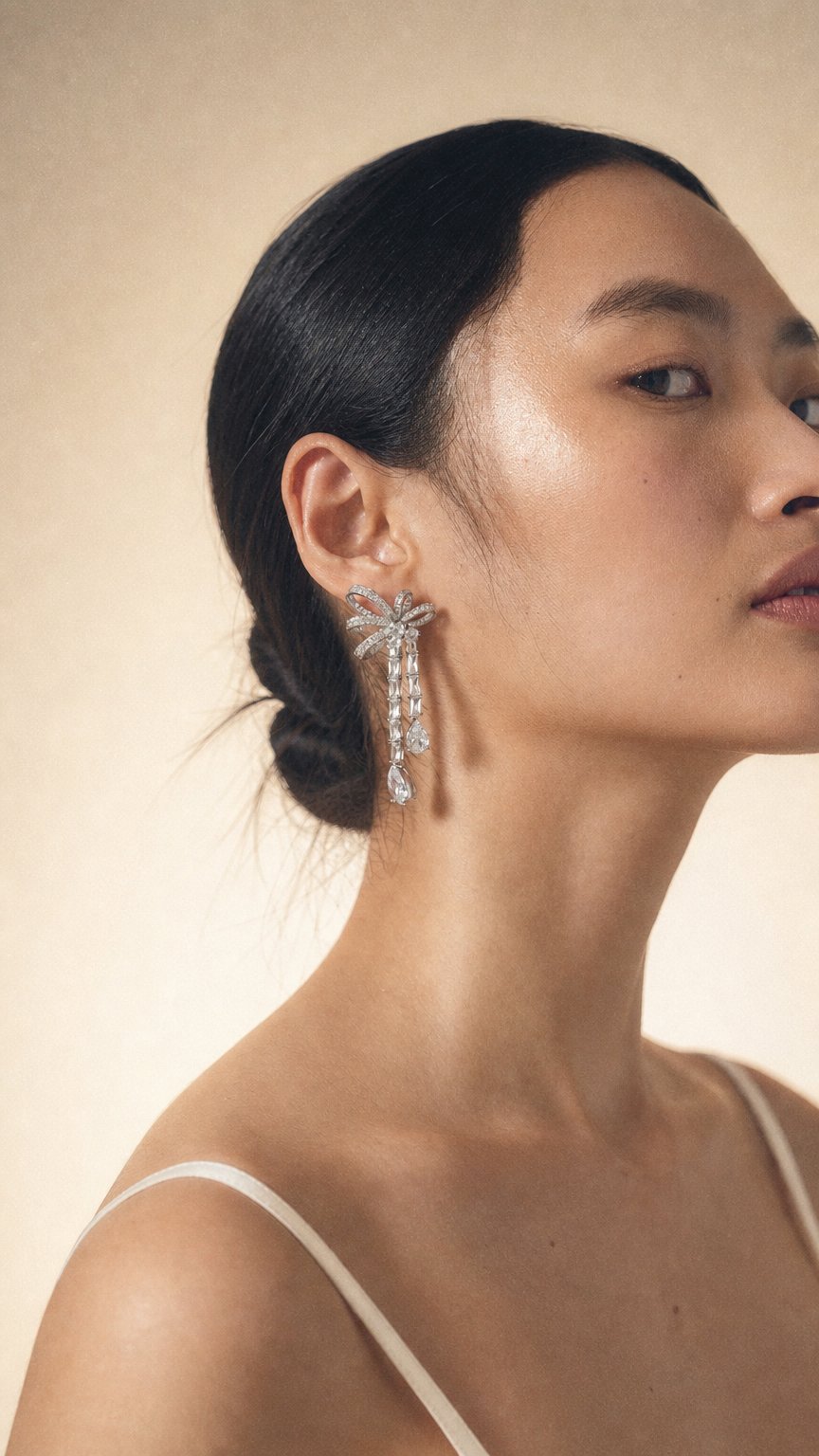 AI product shot of Cristy Drop Earrings