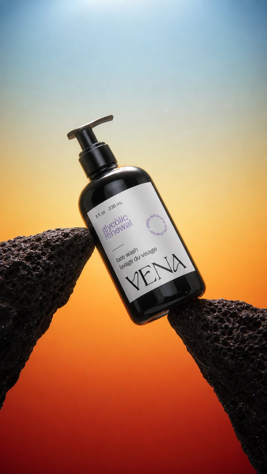 AI product shot of Glycolic Renewal Face Cleanser