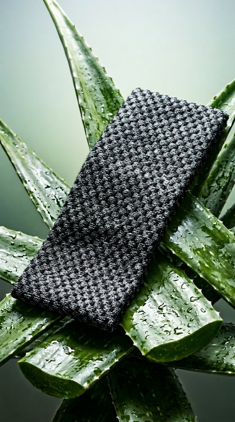 AI product shot of Sima® Japanese Exfoliating Shower Towel