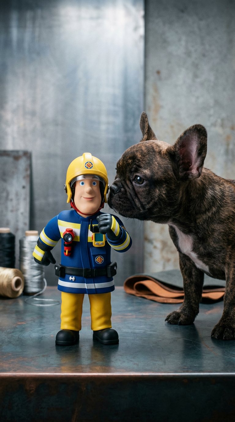 AI product shot of Feuerwehrmann Sam