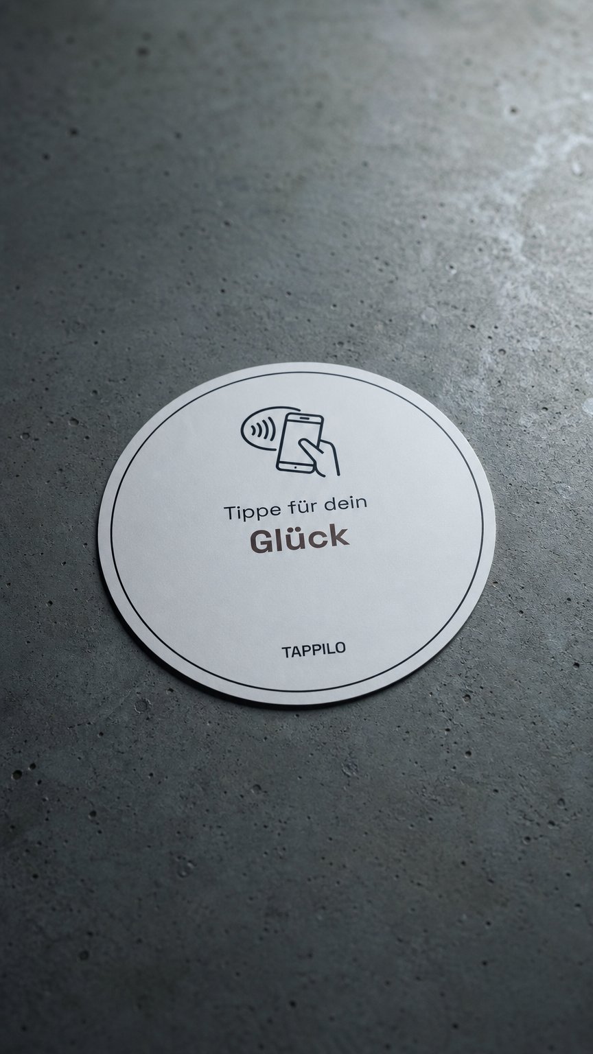 AI product shot of Tappilo NFC-Sticker