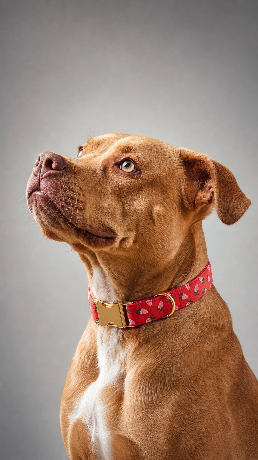 AI product shot of Berry Sweet Dog Collar