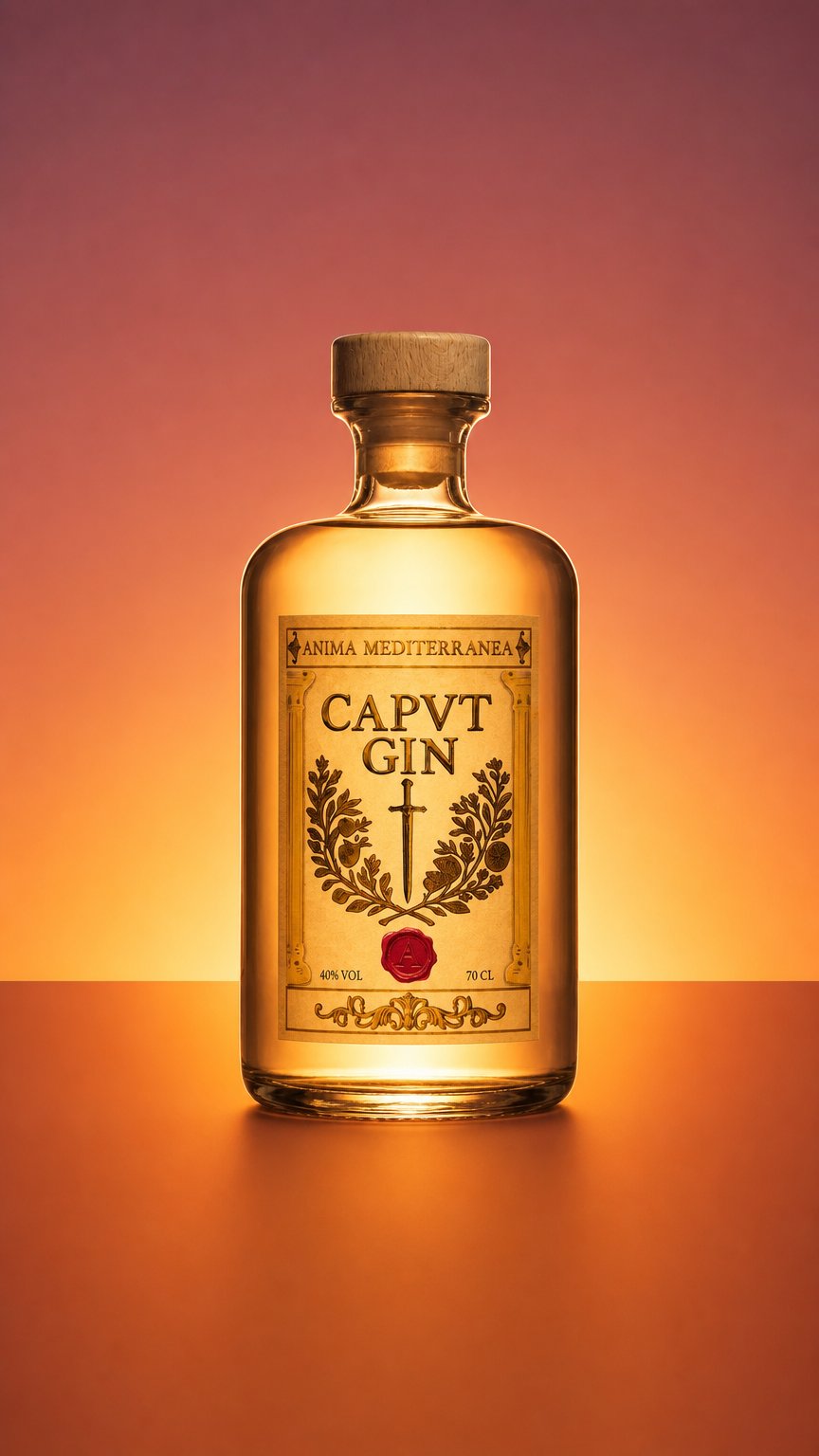 AI product shot of CAPVT GIN – Gift Edition