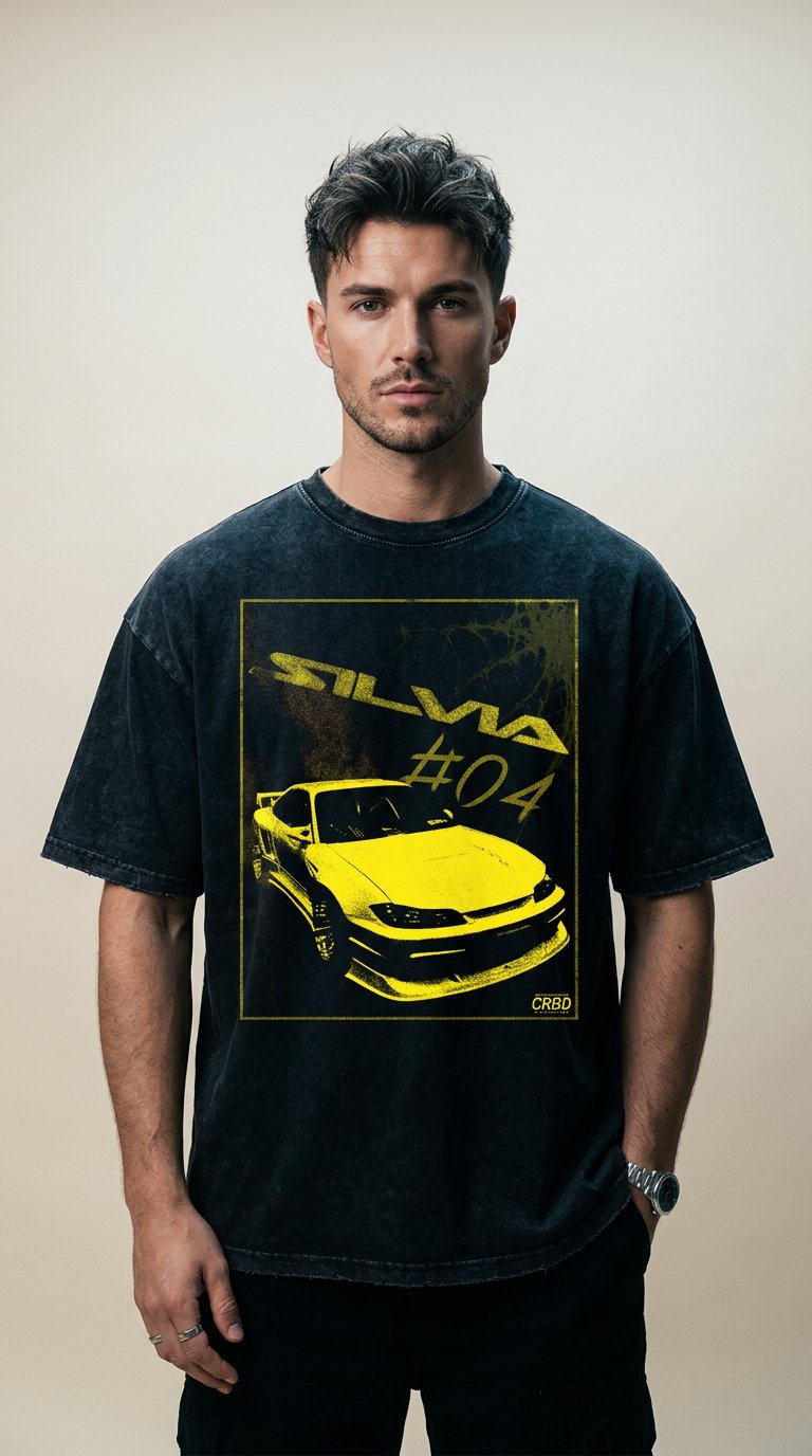 AI product shot of S15 Acid Wash Oversized T-Shirt