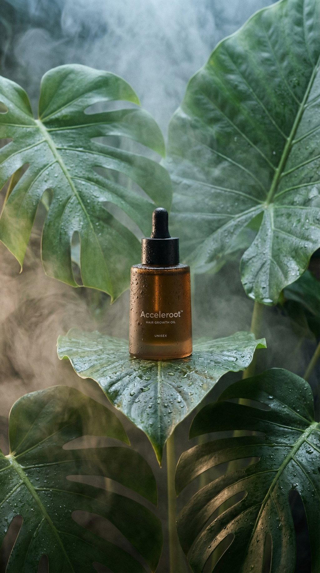 AI product shot of Acceleroot Hair Growth Oil