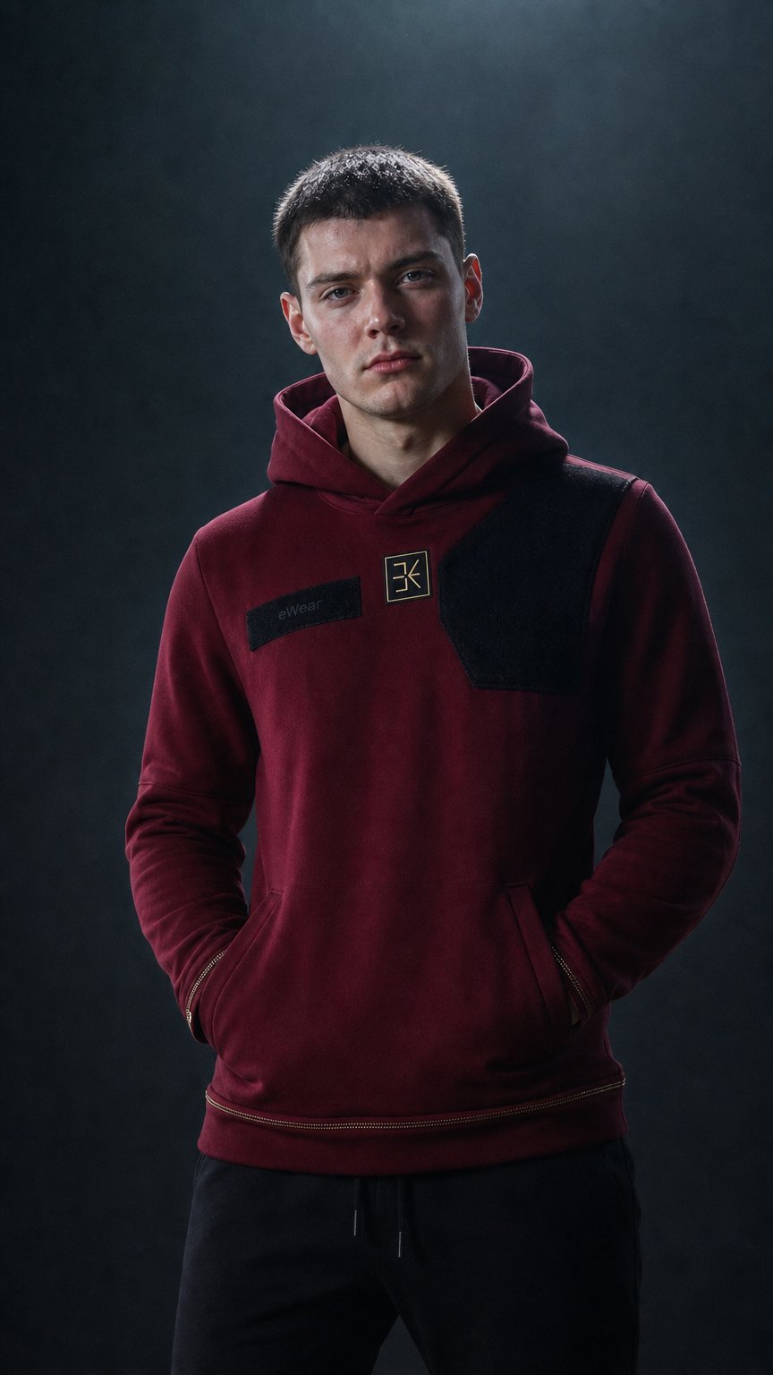 AI product shot of aim.one - hoodie