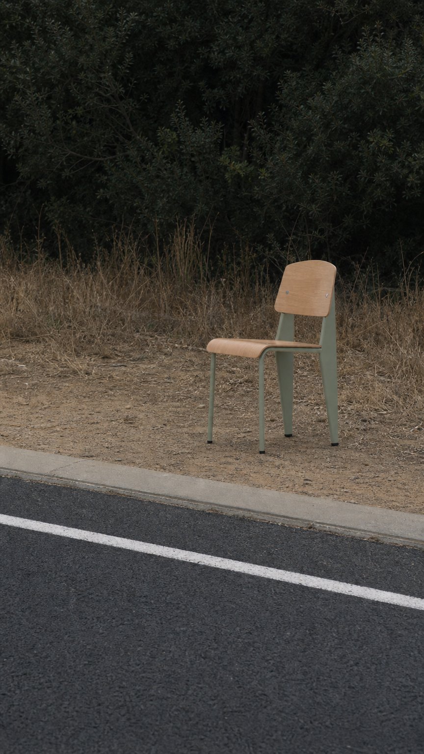 AI product shot of Vitra - Prouvé Standard Chair
