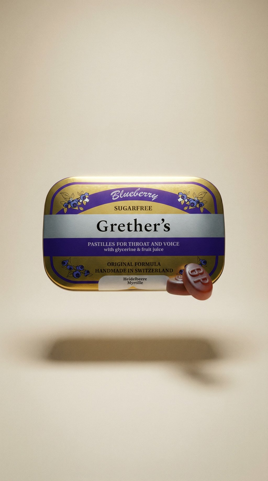 AI product shot of Sugarfree Blueberry
