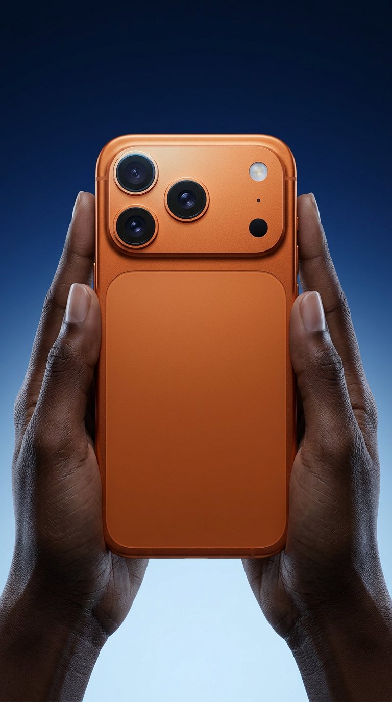 AI product shot of iPhone 17 Pro