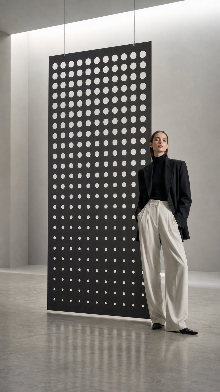 AI product shot of Hanging Acoustic Screens